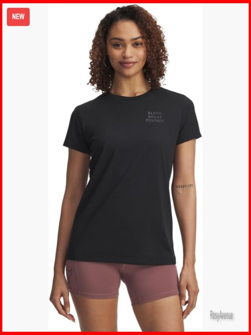 Regular Fit Active T-Shirt, Cotton Blend, Short Sleeve Crew Neck